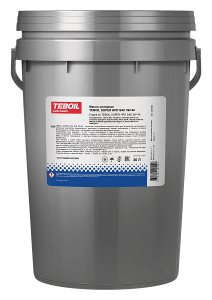 Синтетическое моторное масло TEBOIL SUPER HPD 5W-40